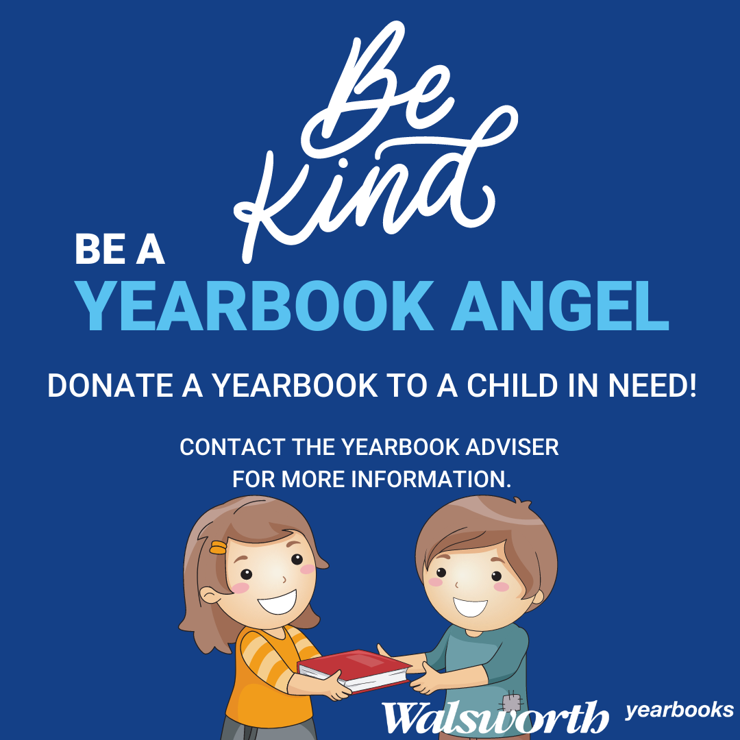 An ad for the Yearbook Angel Program.