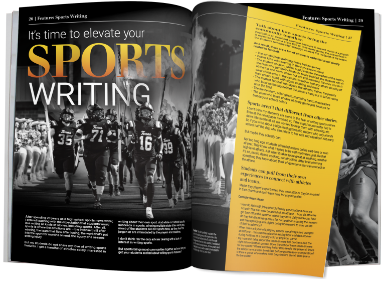 It&rsquo;s Time to Elevate Your Yearbook Sports Writing | Walsworth 