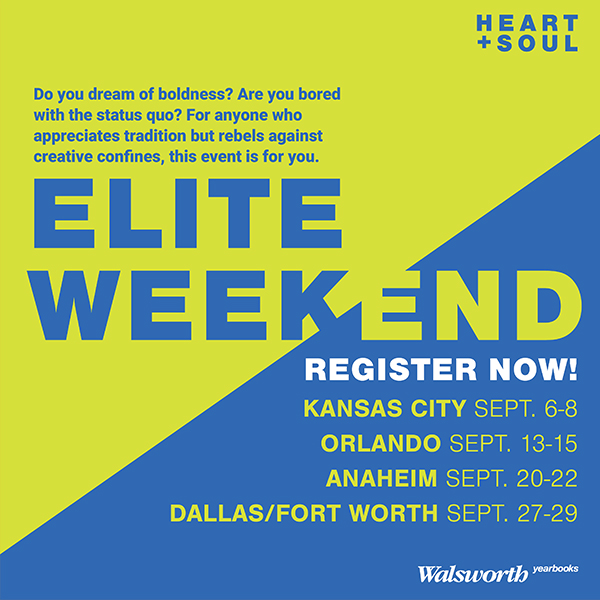 This graphic contains text that reads "Elite Weekend! Register Now!" This text also includes the dates to Elite Weekend 2024. You can find the dates within the blog text.