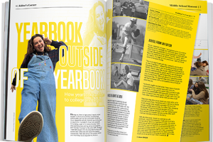 A yearbook spread image of an article from Idea File